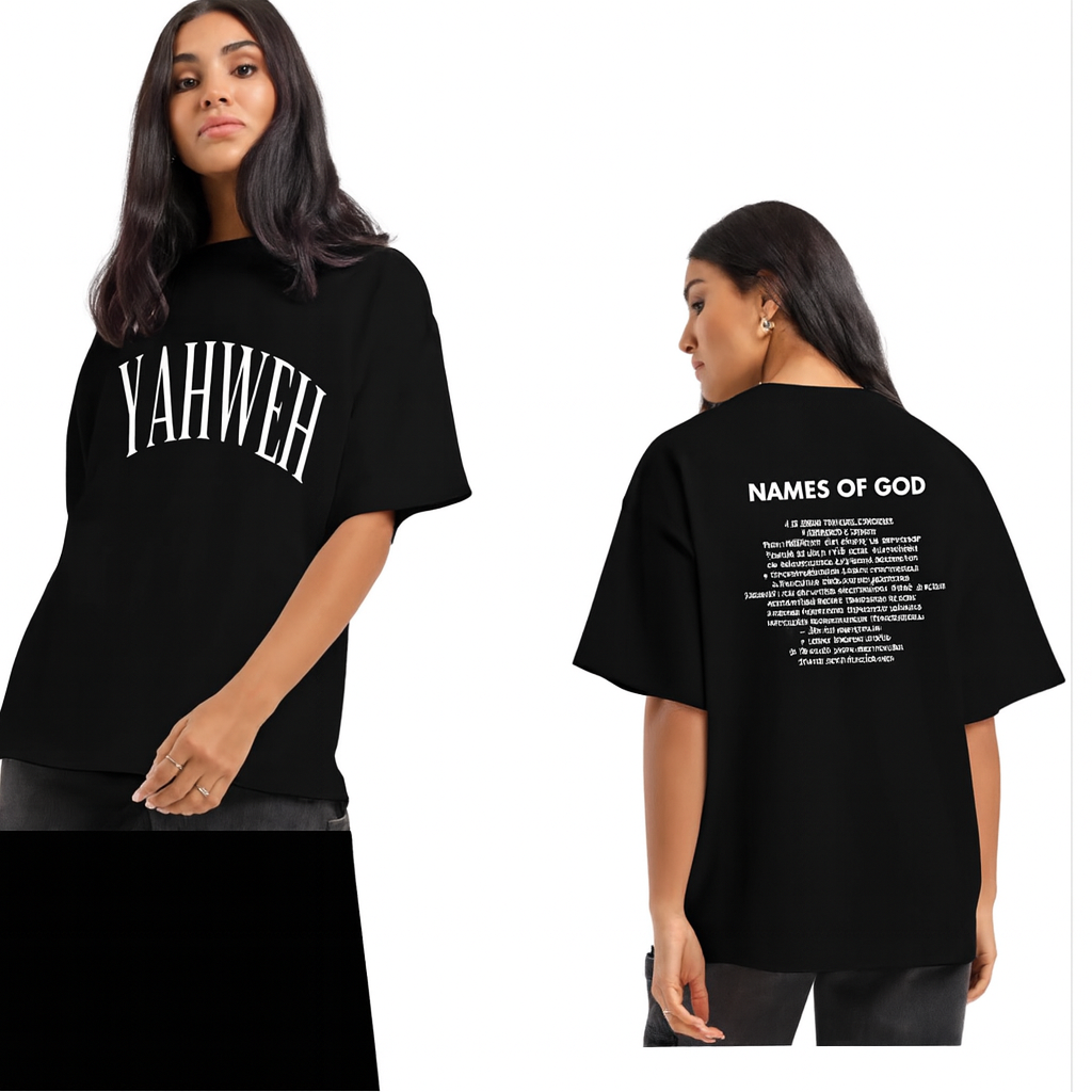 BLACK YAHWEH OVERSIZED TEE-