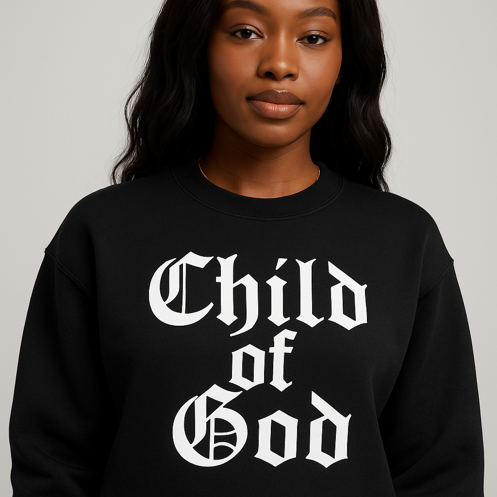 BLACK CHILD OF GOD SWEATSHIRT