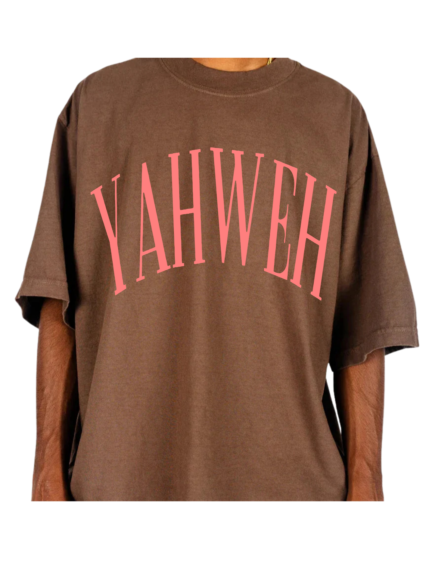 YAHWEH BROWN OVERSIZEDTEE