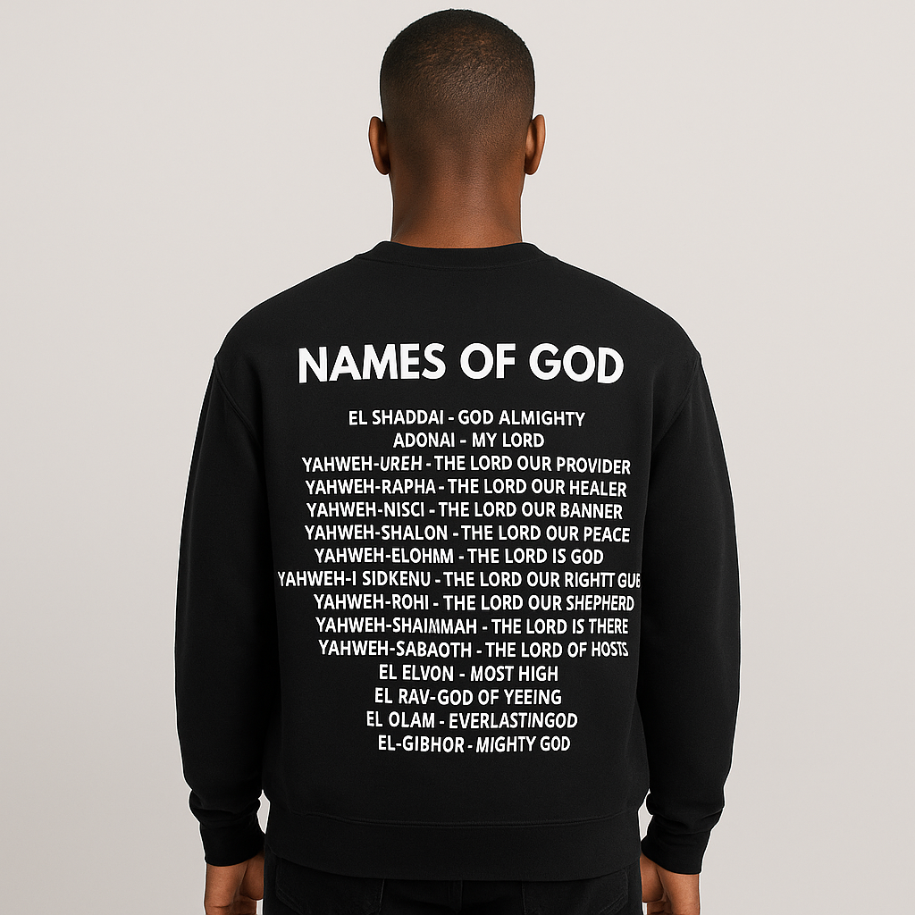 BLACK YAHWEH SWEATSHIRT