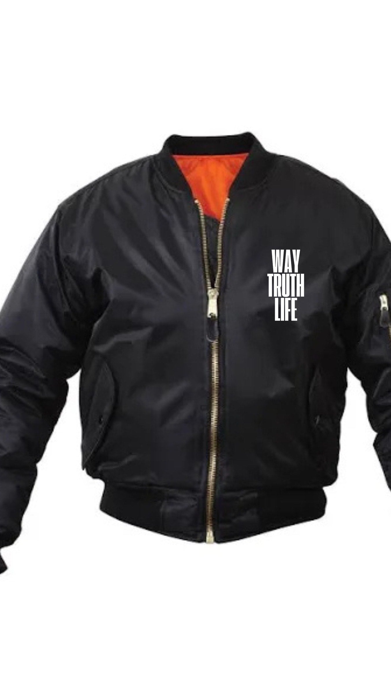 WAY TRUTH LIFE- JESUS BOMBER JACKET